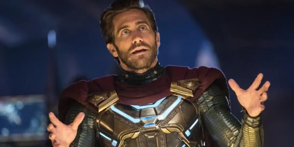 Jake Gyllenhaal in the movie spiderman far from home