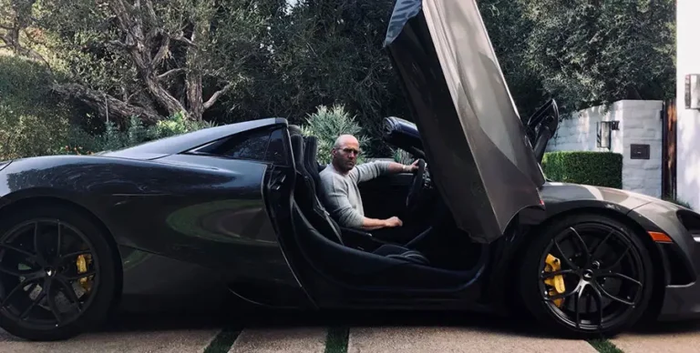 Jason Statham on car