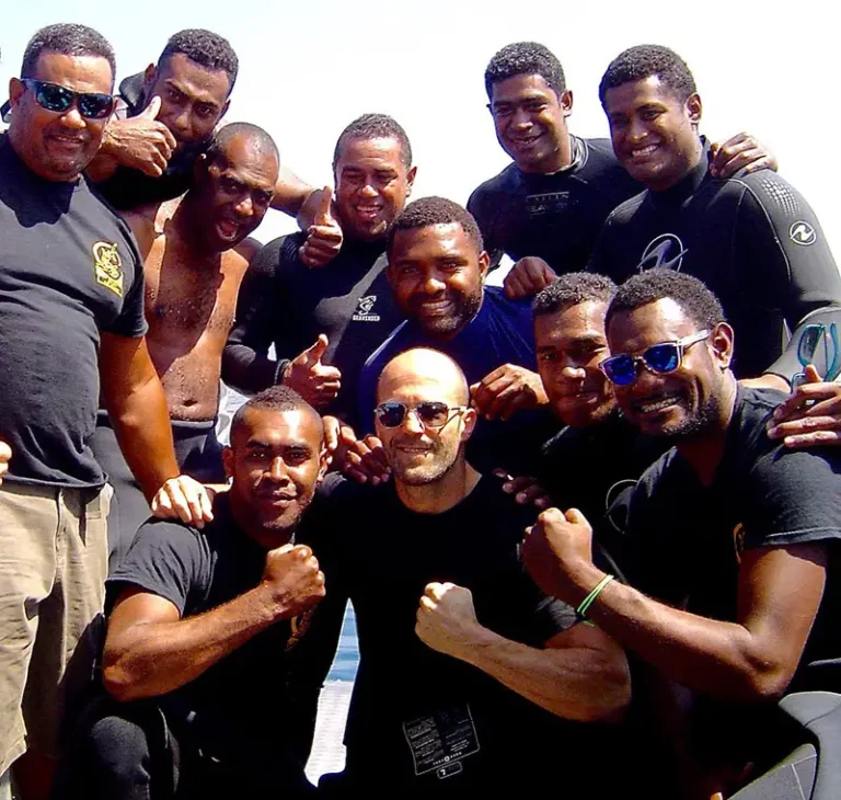 Jason Statham with friends