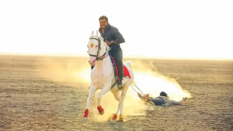 Karthi in the movie pulling man