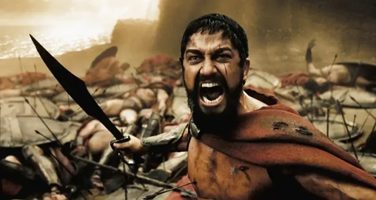 Gerard Butler in the movie 300