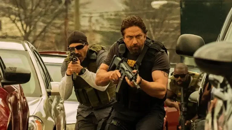 Gerard Butler in the movie Den of Thieves