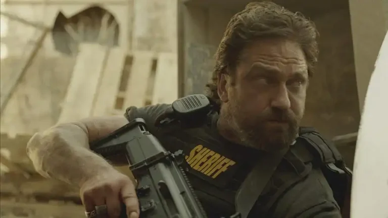 Gerard Butler in the movie Den of Thieves