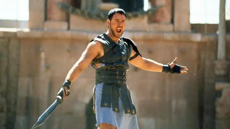 Russell Crowe in the movie Gladiator