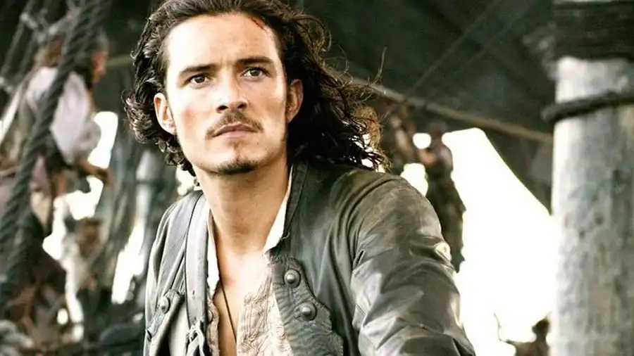 Orlando Bloom in the movie Pirates of the Caribbean