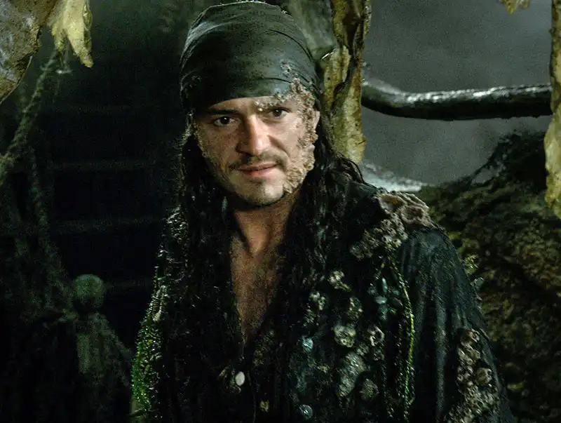 Orlando Bloom in the movie Pirates of the Caribbean